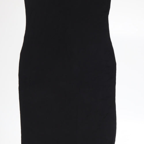 PrettyLittleThing Women Black Midi Bodycon Sleeveless Dress Size 12