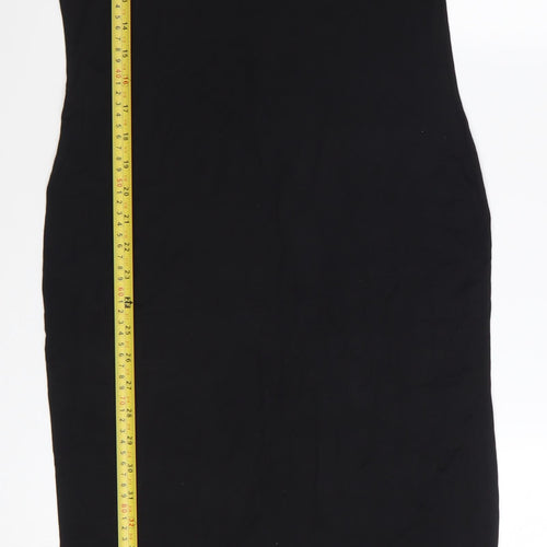 PrettyLittleThing Women Black Midi Bodycon Sleeveless Dress Size 12