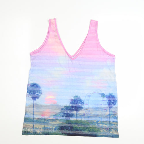 Next Women's Multicoloured V-Neck Camisole Tank Top Size 12