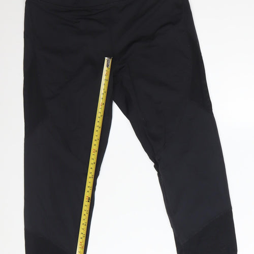 H&M Women’s Black Capri Leggings Size 12 Slim Fit Activewear