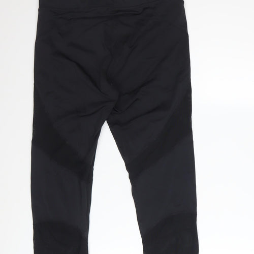 H&M Women’s Black Capri Leggings Size 12 Slim Fit Activewear