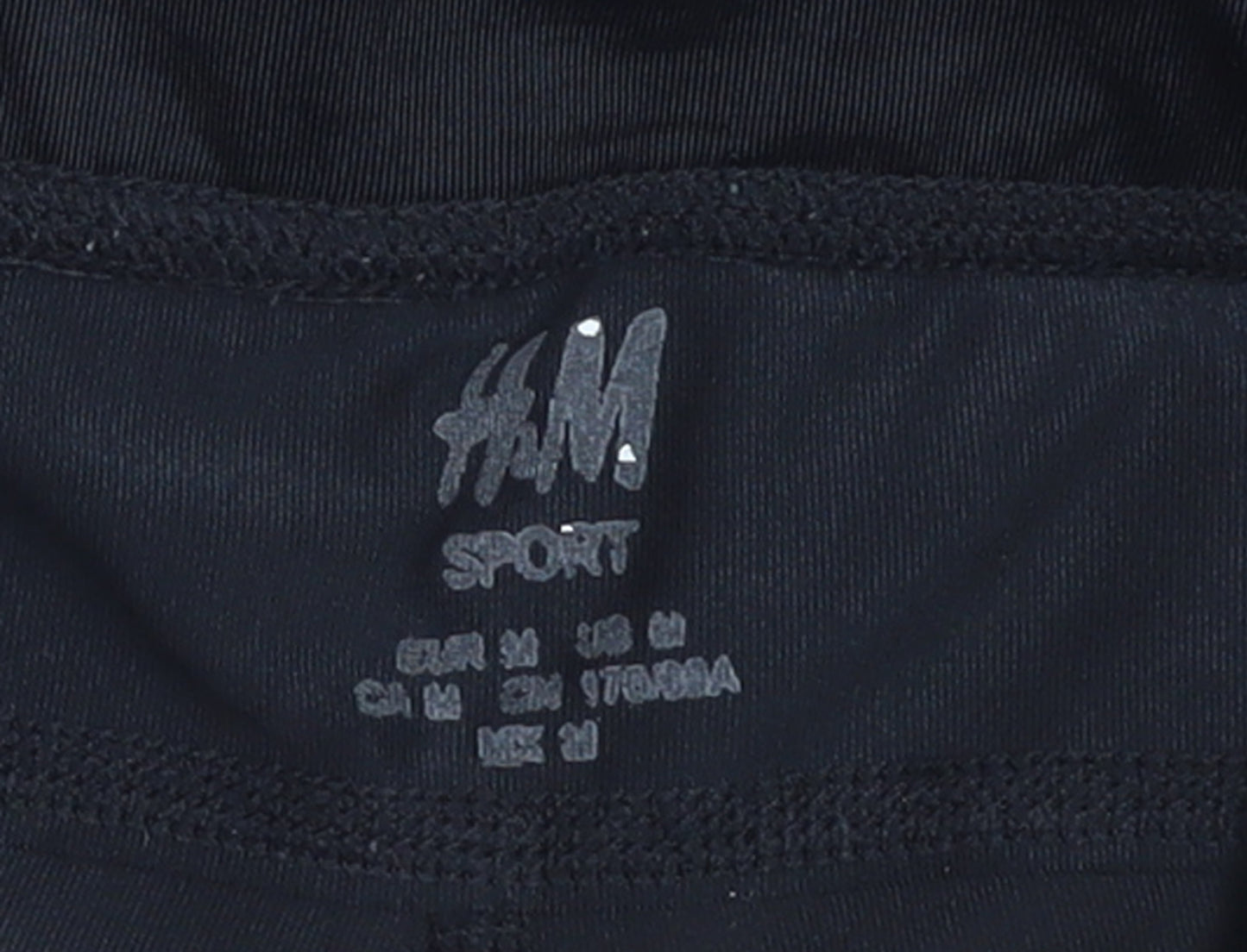 H&M Women’s Black Capri Leggings Size 12 Slim Fit Activewear