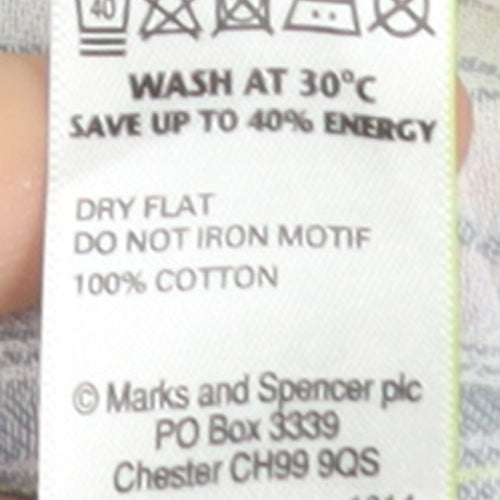 Marks and Spencer Womens Multicoloured Plaid Cotton Button-Up Shirt Size 12