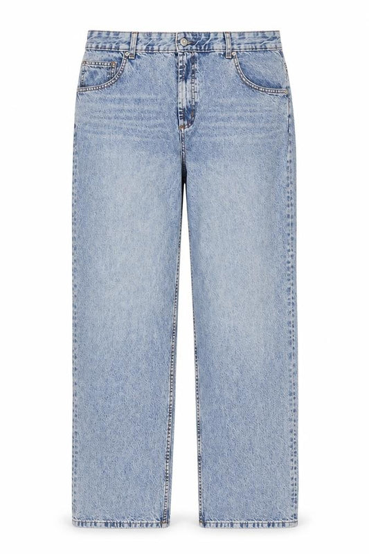 ASOS DESIGN Men's Blue Light Wash Straight Fit Jeans 34W 30L