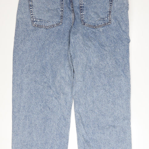 ASOS DESIGN Men's Blue Light Wash Straight Fit Jeans 34W 30L
