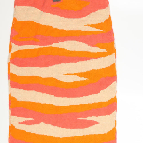 PrettyLittleThing Women’s Multicoloured Midi Knit Pencil Skirt Size L