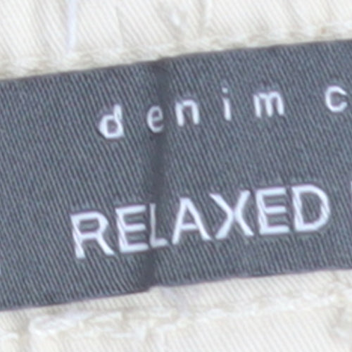 Denim Co. Men's Beige Chino Shorts M Relaxed Fit Drawstring Waist