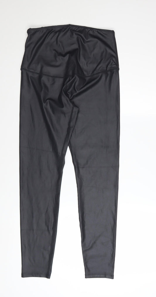 Hofish Women’s Black High Rise Stretch Active Leggings M
