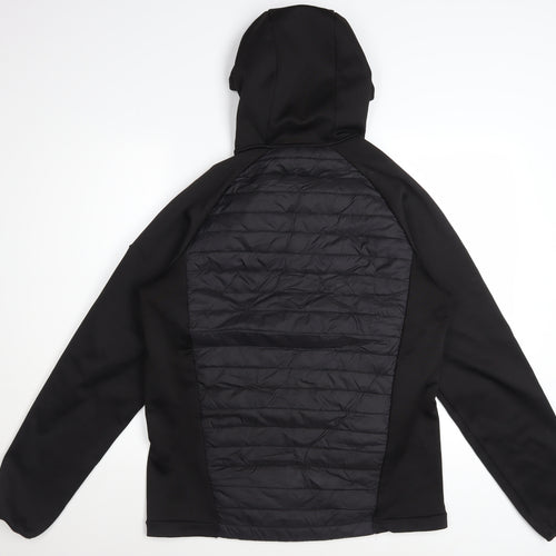 Regatta Men Black Softshell Hooded Jacket Size M Outdoor Hiking Coat
