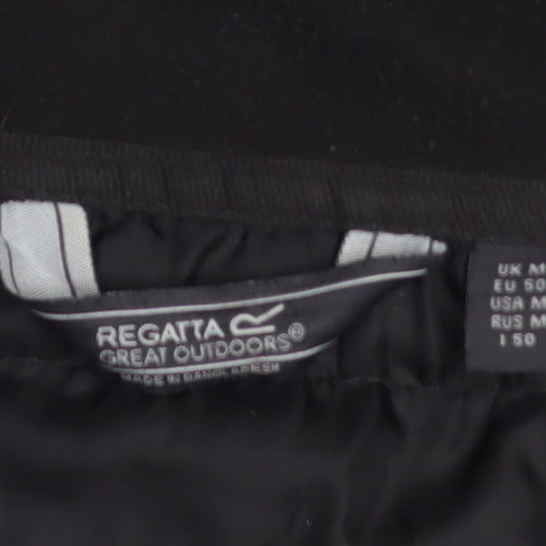 Regatta Men Black Softshell Hooded Jacket Size M Outdoor Hiking Coat