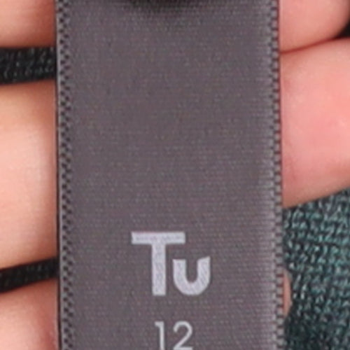 Tu Womens Teal Cardigan Size 12 Long Sleeve Open Front Knit
