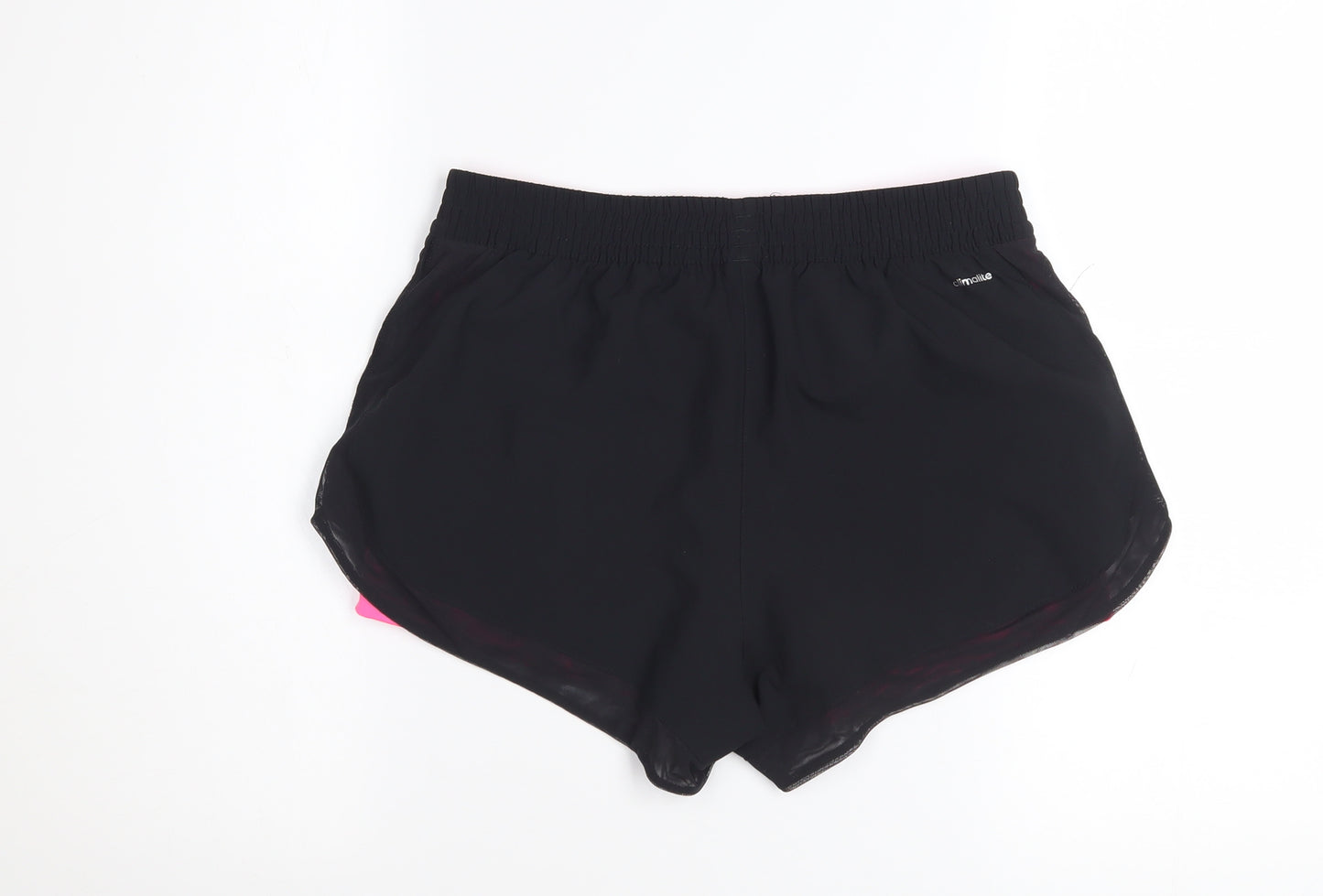 Adidas Women's Black & Pink Climalite Running Shorts S UK 8-10