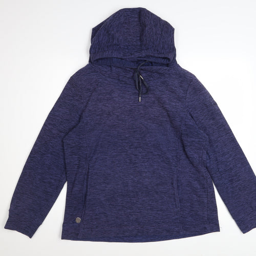 Regatta Women's Blue Pullover Hoodie UK 14 Polyester Lightweight