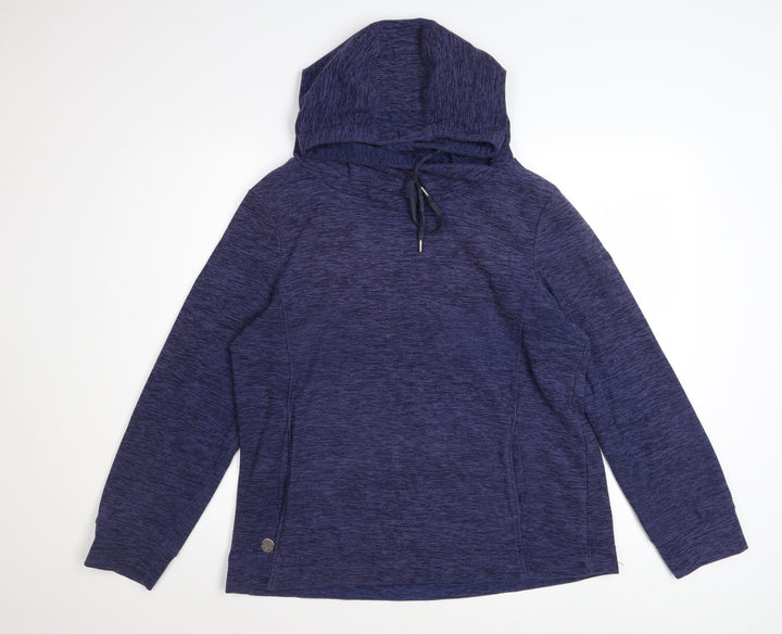 Regatta Women's Blue Pullover Hoodie UK 14 Polyester Lightweight