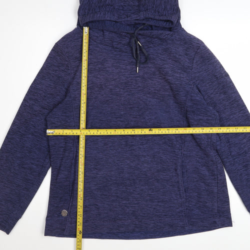Regatta Women's Blue Pullover Hoodie UK 14 Polyester Lightweight
