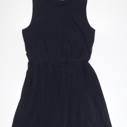 Atmosphere Women's Blue Polka Dot Sleeveless Skater Dress Size 14