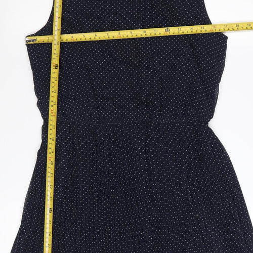 Atmosphere Women's Blue Polka Dot Sleeveless Skater Dress Size 14