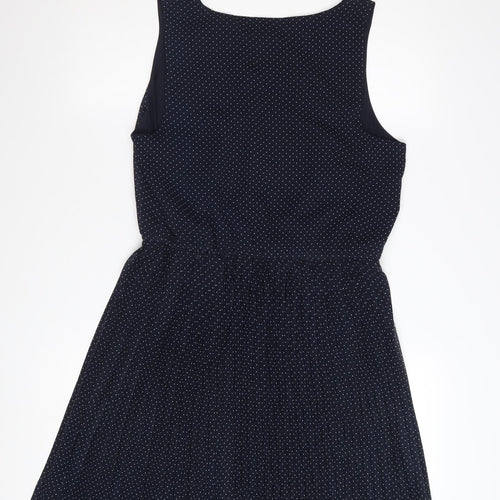 Atmosphere Women's Blue Polka Dot Sleeveless Skater Dress Size 14