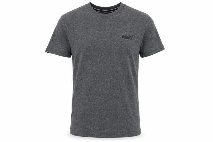 Superdry Men's Grey Cotton Crew Neck Short Sleeve T-Shirt Size S