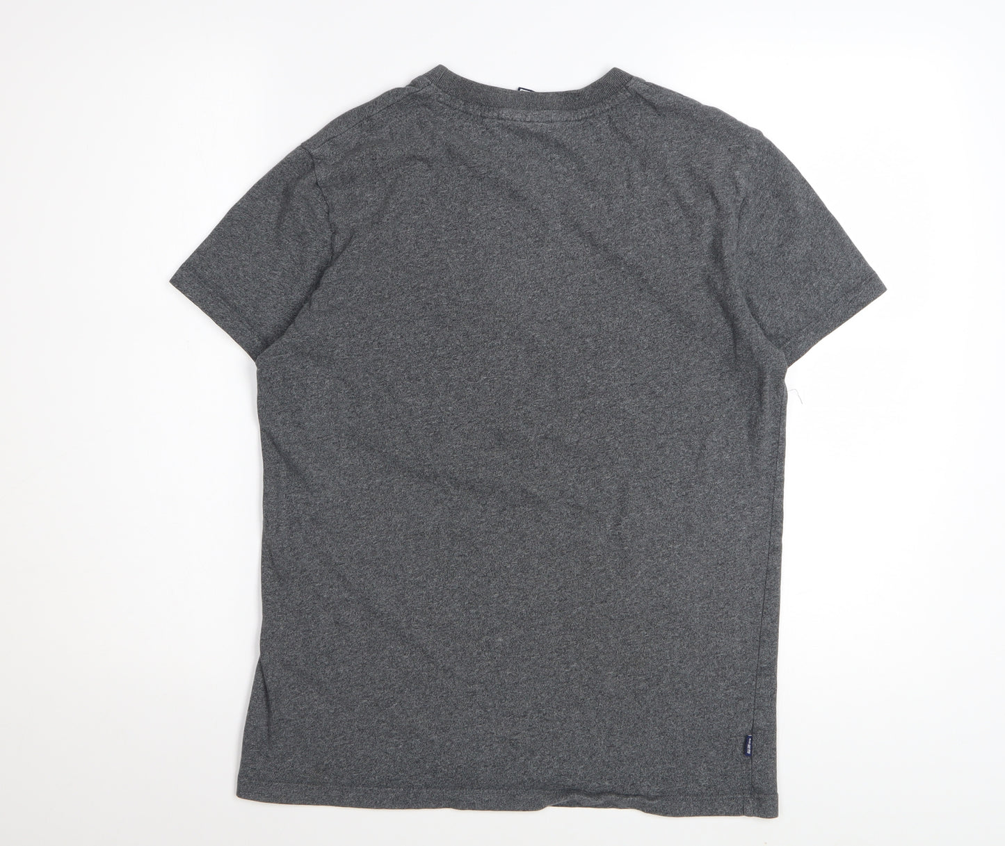 Superdry Men's Grey Cotton Crew Neck Short Sleeve T-Shirt Size S