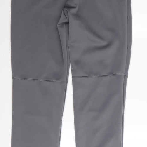 Bekkin Men's Grey Jogger Trousers M Regular Fit Polyester Blend