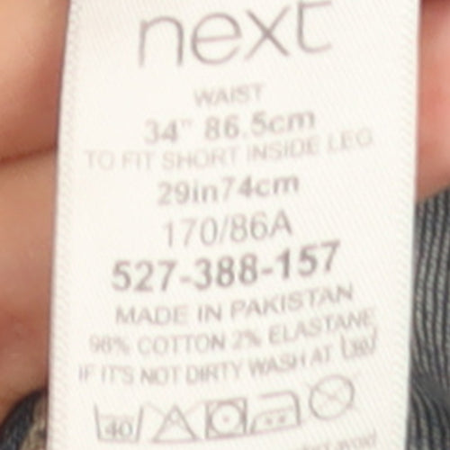 Next Men’s Blue Light Wash Straight Fit Jeans 34W 29L Denim