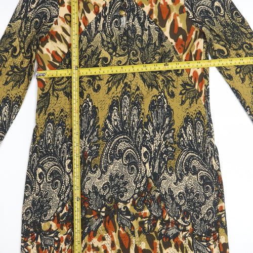 Wallis Women’s Multicoloured Paisley Animal Print Shift Dress Size 12