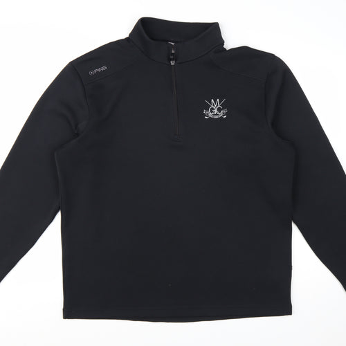 PING Men's Black XL 1/4 Zip Thermal Golf Sweatshirt