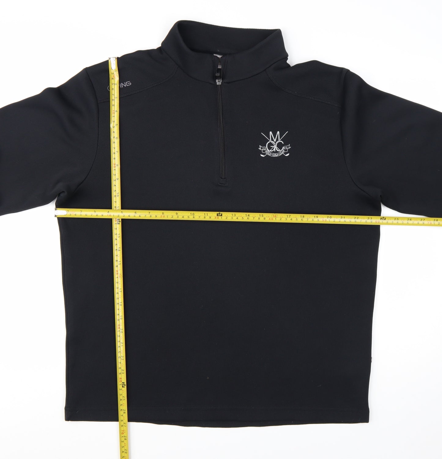 PING Men's Black XL 1/4 Zip Thermal Golf Sweatshirt