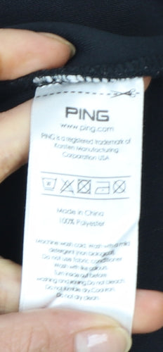 PING Men's Black XL 1/4 Zip Thermal Golf Sweatshirt