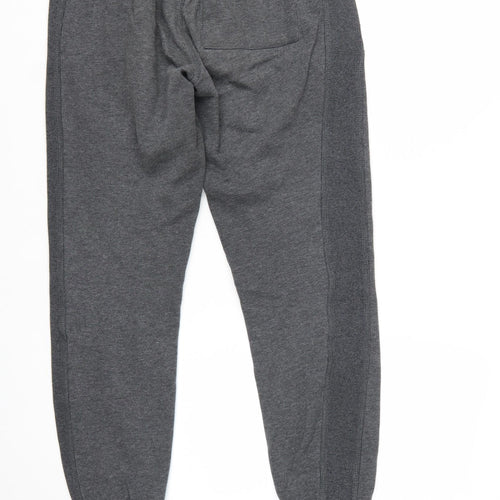 Superdry Men's Grey Slim Fit Joggers Size S Elastic Waist Cotton Blend