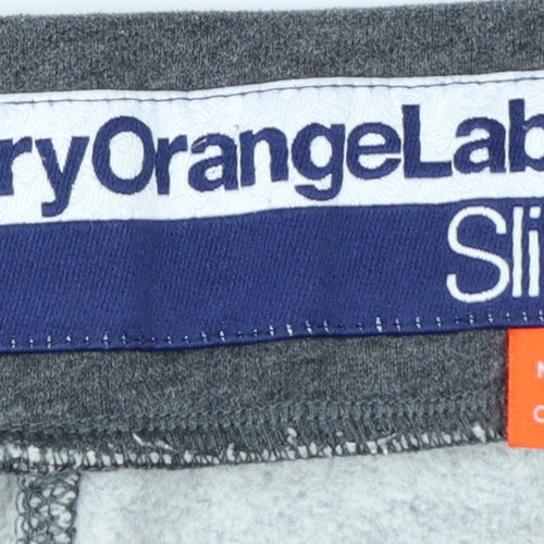 Superdry Men's Grey Slim Fit Joggers Size S Elastic Waist Cotton Blend