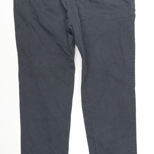 Marks and Spencer Men’s Blue Chino Trousers 40x31 Regular Fit