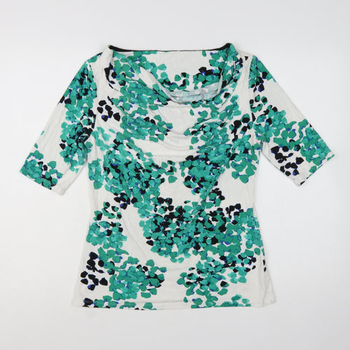 Marks and Spencer Per Una Women's Multicoloured Floral Cowl Neck Blouse Size 12