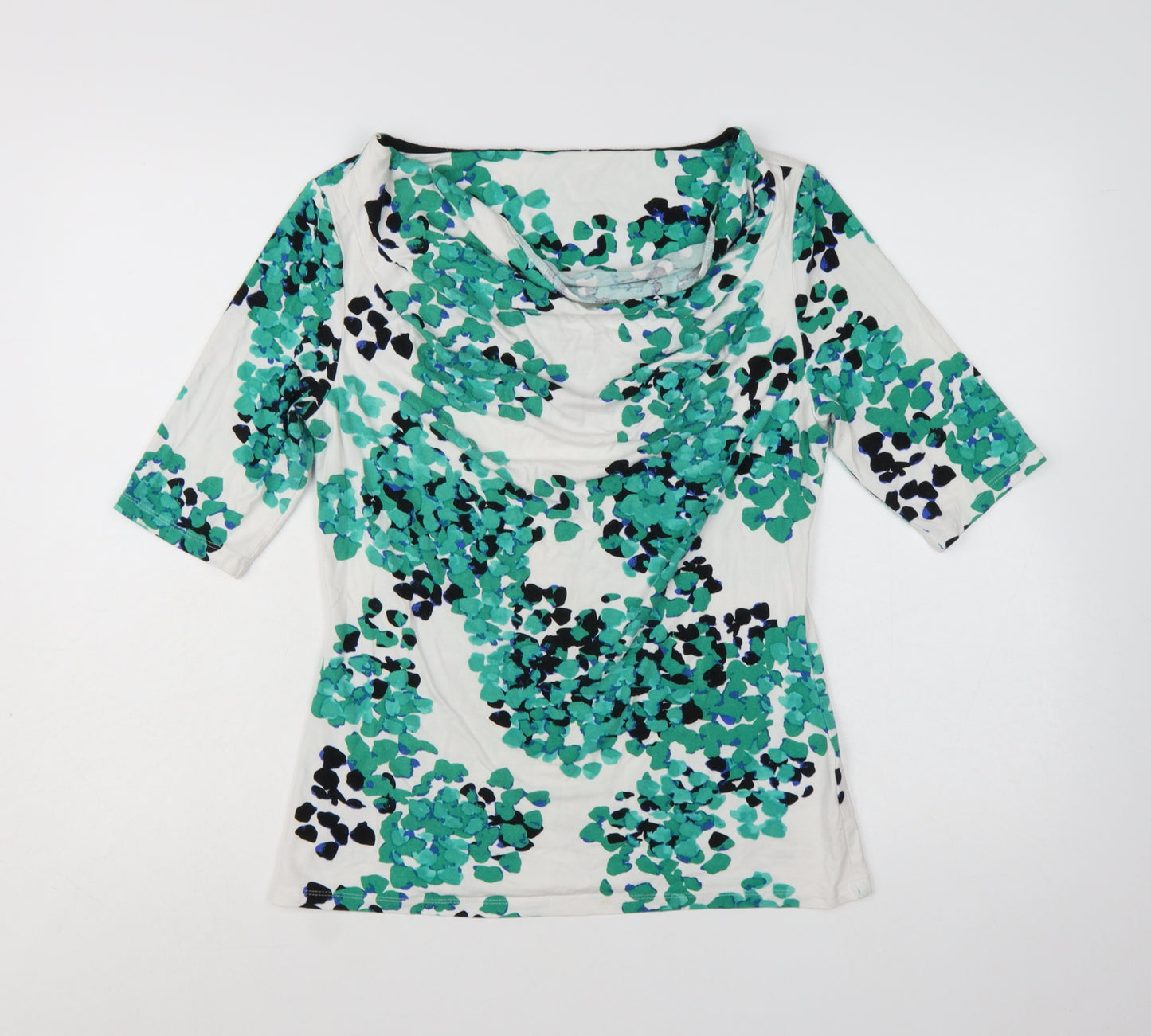 Marks and Spencer Per Una Women's Multicoloured Floral Cowl Neck Blouse Size 12