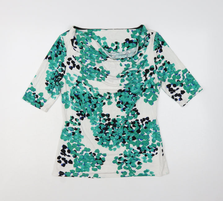 Marks and Spencer Per Una Women's Multicoloured Floral Cowl Neck Blouse Size 12