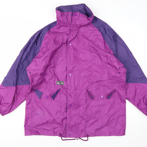 Chillstopper Men’s Purple Windbreaker Waterproof Jacket Size M Retro Outdoor