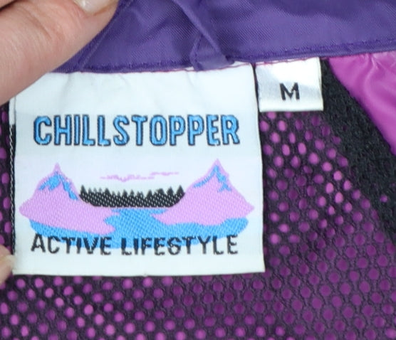 Chillstopper Men’s Purple Windbreaker Waterproof Jacket Size M Retro Outdoor