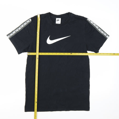 Nike Men's Black Short Sleeve Crew Neck Logo T-Shirt Size S