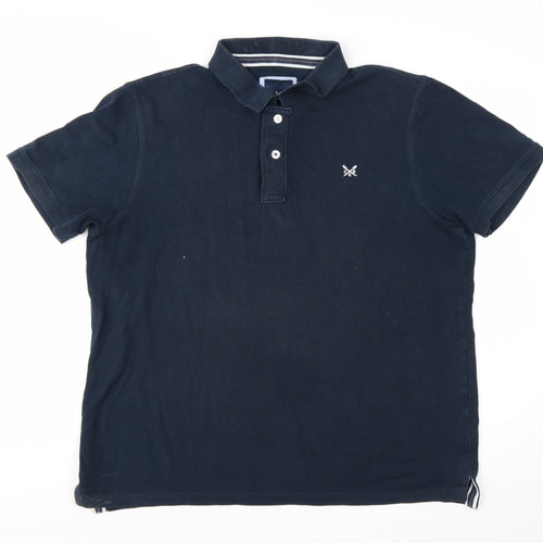 Crew Clothing Company Men's Blue XL Cotton Polo Shirt