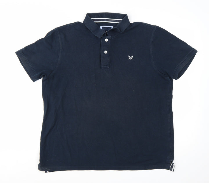 Crew Clothing Company Men's Blue XL Cotton Polo Shirt