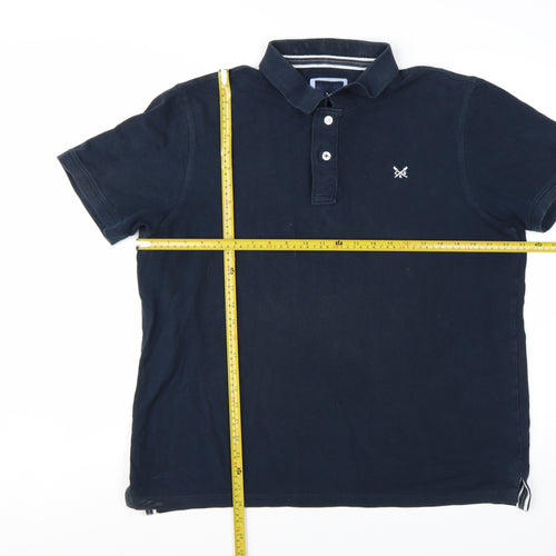Crew Clothing Company Men's Blue XL Cotton Polo Shirt
