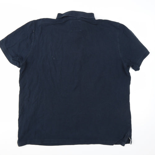 Crew Clothing Company Men's Blue XL Cotton Polo Shirt