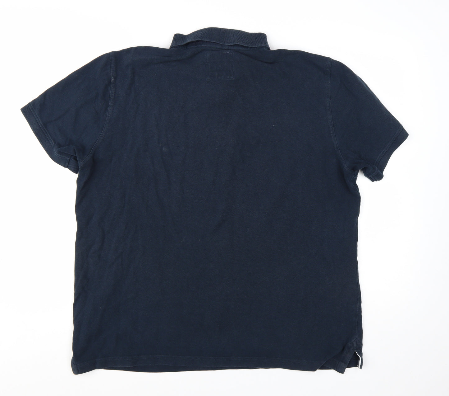 Crew Clothing Company Men's Blue XL Cotton Polo Shirt