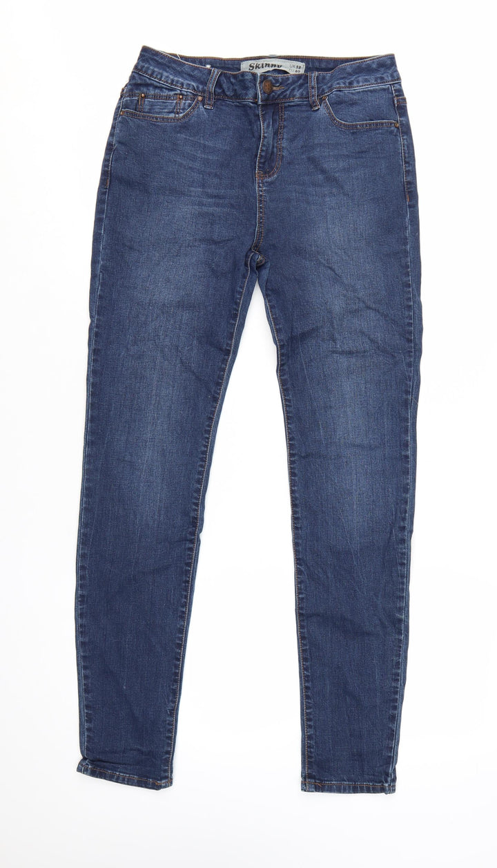 New Look Women’s Blue Skinny Jeans Size 12 Stretch Denim