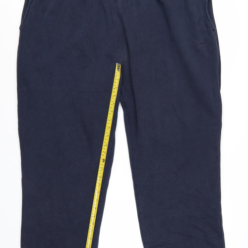 Cotton Traders Men's 5XL Navy Sweatpants Big & Tall Relaxed Fit
