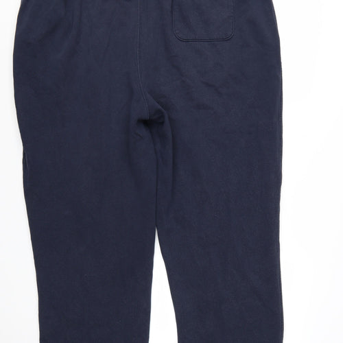 Cotton Traders Men's 5XL Navy Sweatpants Big & Tall Relaxed Fit