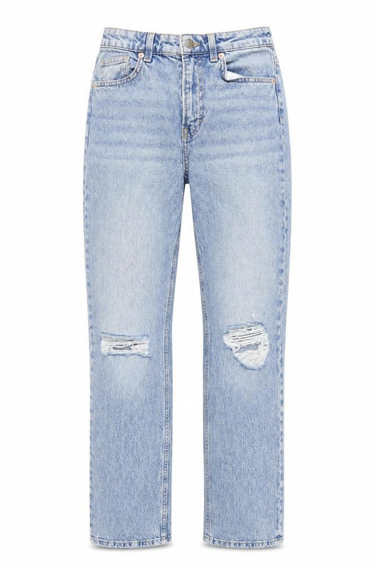 H&M Women’s Blue Vintage Straight High Waist Jeans Size 10