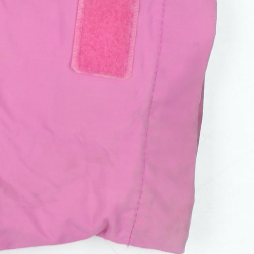 Lazy Jacks Women's Pink Hooded Rain Coat Jacket Size S
