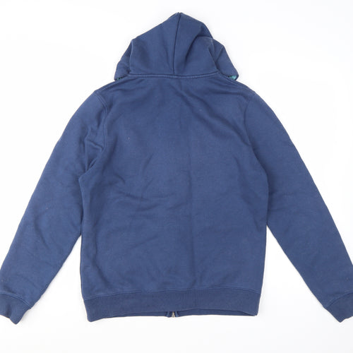 Saltrock Womens Blue Full Zip Hoodie Size 12 with Logo Design
